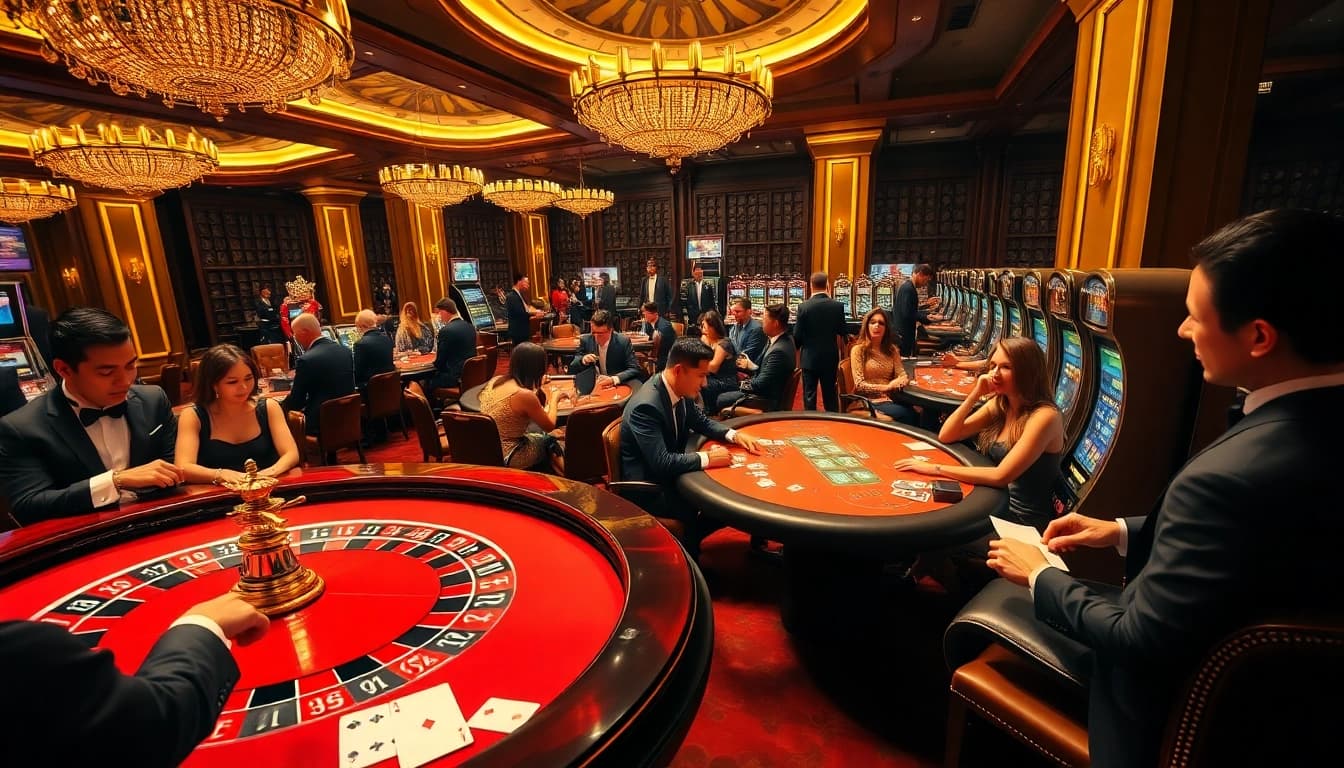 Experience exciting gaming at 79KING COM with vibrant casino tables and thrilling players.