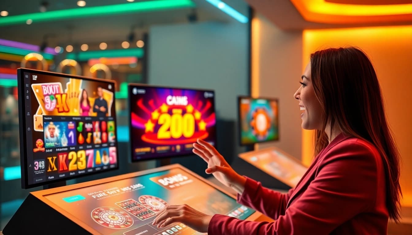 Engaging online casino experience on the 58ee platform showcasing various games and exciting bonuses.