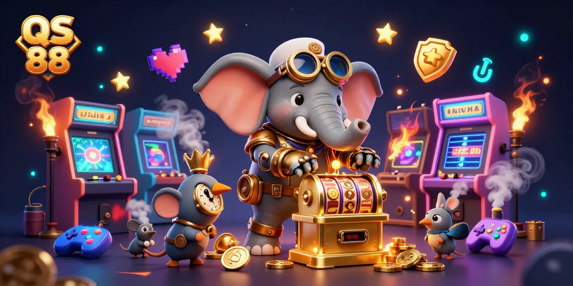 Play exciting casino slots at QS 88 with fun elements and engaging characters.