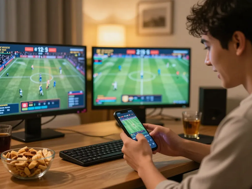 Person placing bets on xx88 smartphone app during live sports events, showcasing strategic gaming