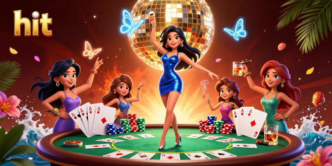 Engage in thrilling casino action with hit gaming thrills, vibrant neon characters, and dazzling elements.