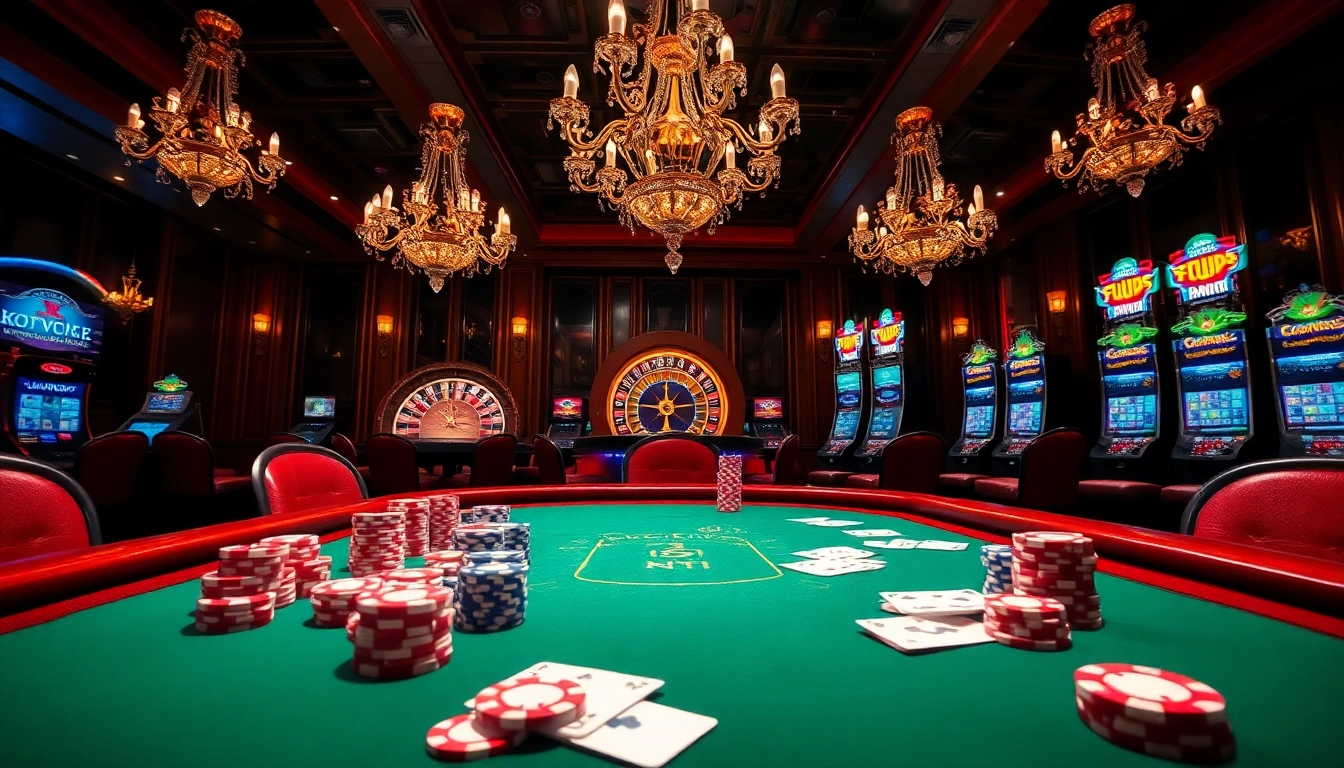 Engage in thrilling gameplay at https://hot789.live/ with vibrant poker chips and dice on a luxury casino table.