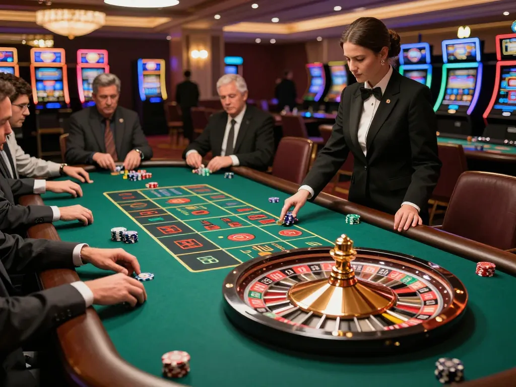 Experience thrilling roulette gameplay at vin88 with elegant croupiers and vibrant bets.