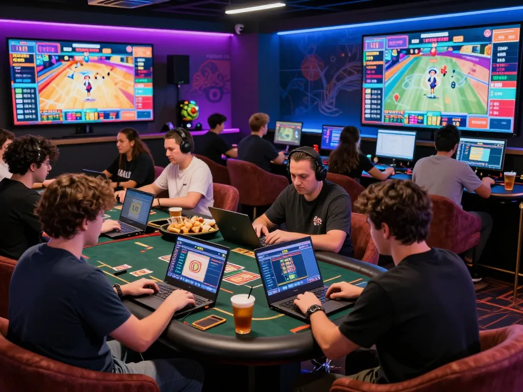Exciting hitclub online casino gaming scene with players enjoying card games and lively graphics.