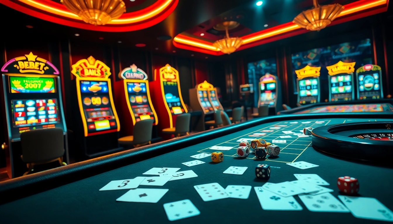 Experience the excitement of gambling at Nhà cái DEBET with vibrant casino elements and betting action.