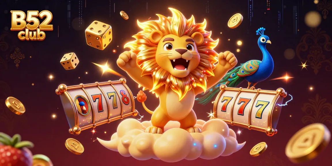 Experience the thrilling excitement of B52 club with vibrant slot game graphics and interactive elements.