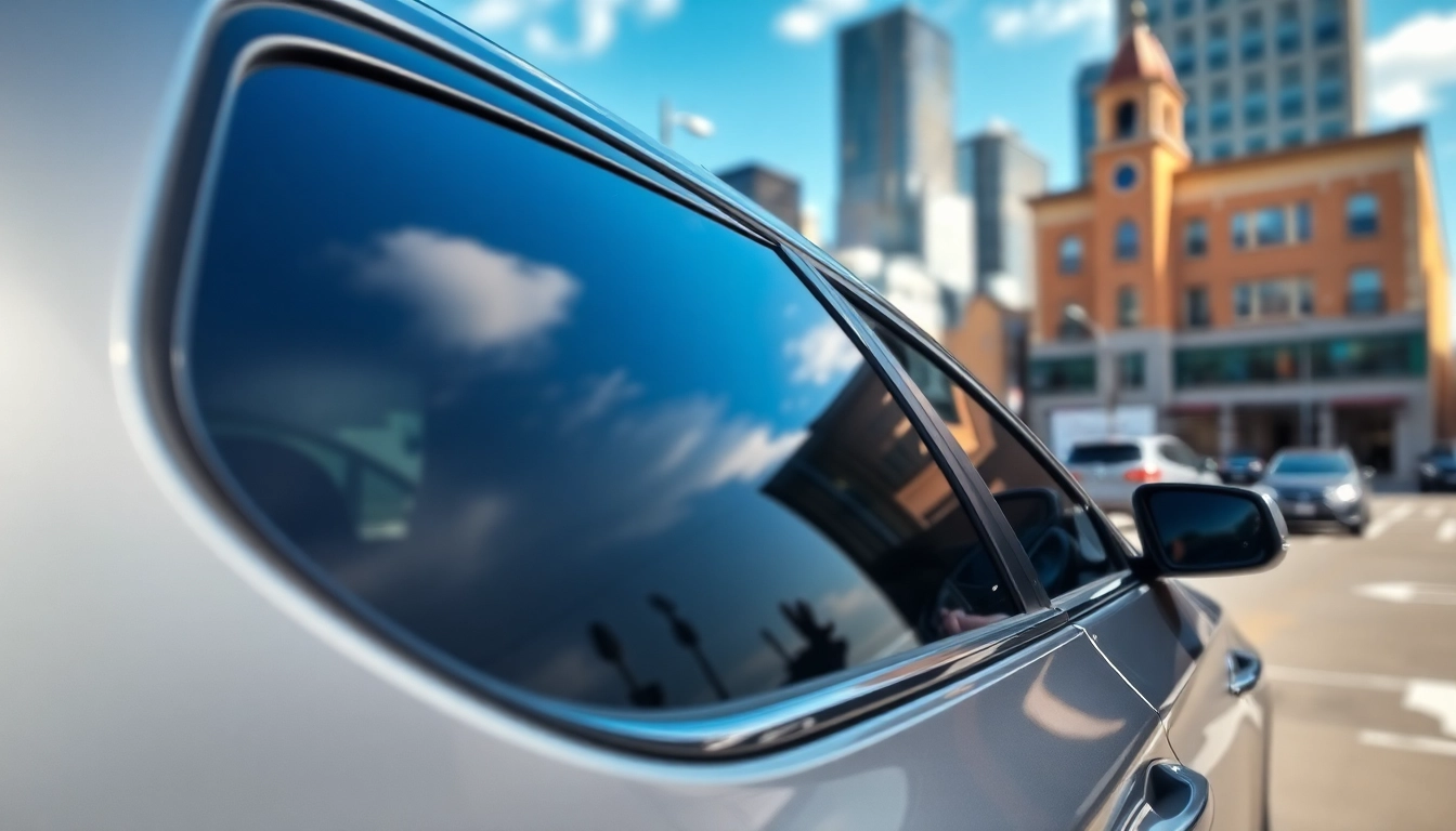 Enhance visibility with expert Window tinting Calgary featured on a luxury vehicle.