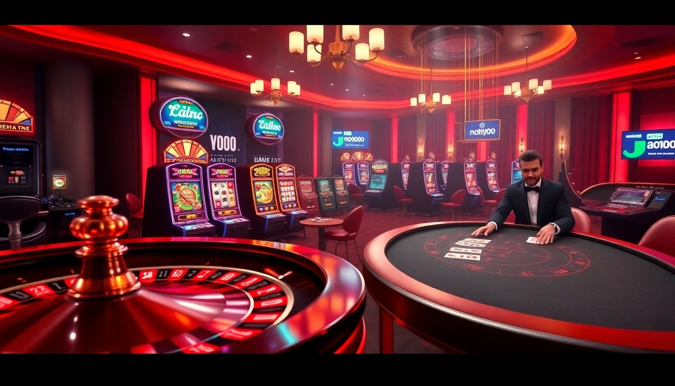Experience thrilling gameplay at nohu90 with vibrant slot machines and professional dealers.