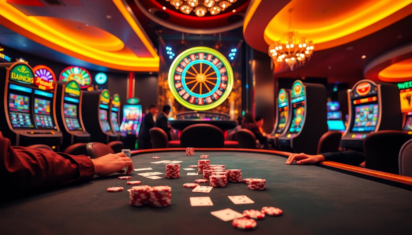 Experience the excitement of playing at 88bet with vibrant casino tables and thrilling slot machines.