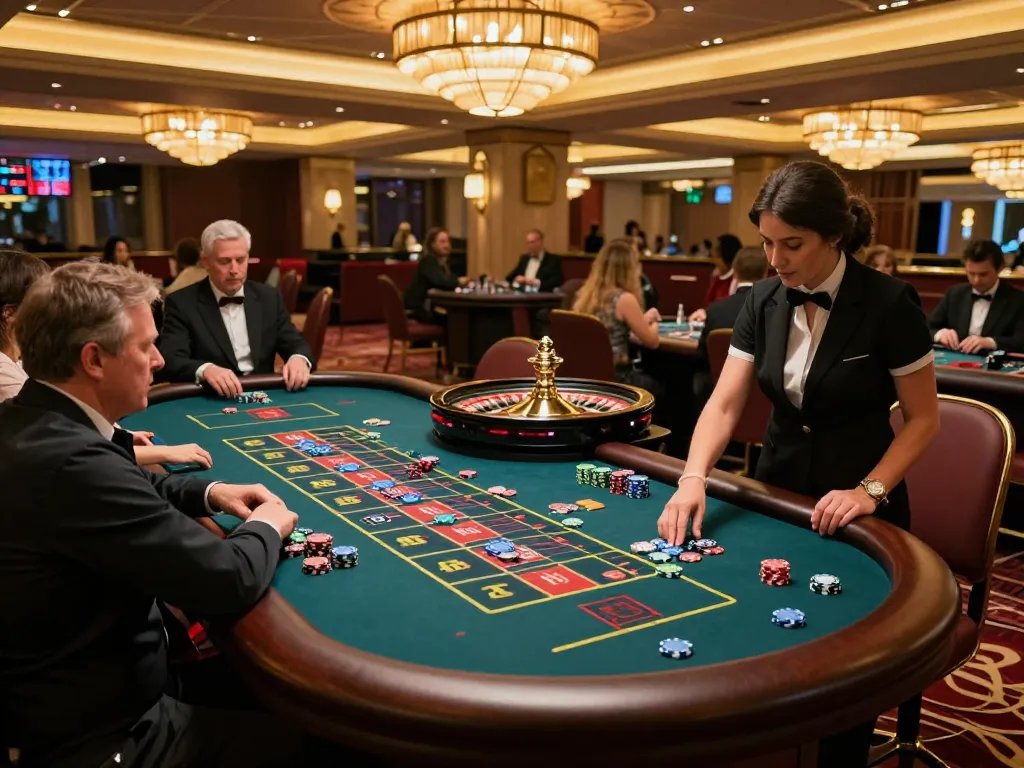 Players engaging with the roulette table at nhà cái rr88, showcasing vibrant casino excitement.