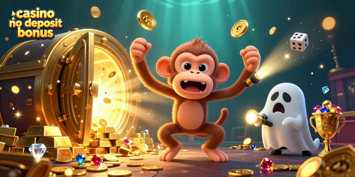 Experience the excitement of casino no deposit bonus offers from dynamic characters in a vibrant casino setting.