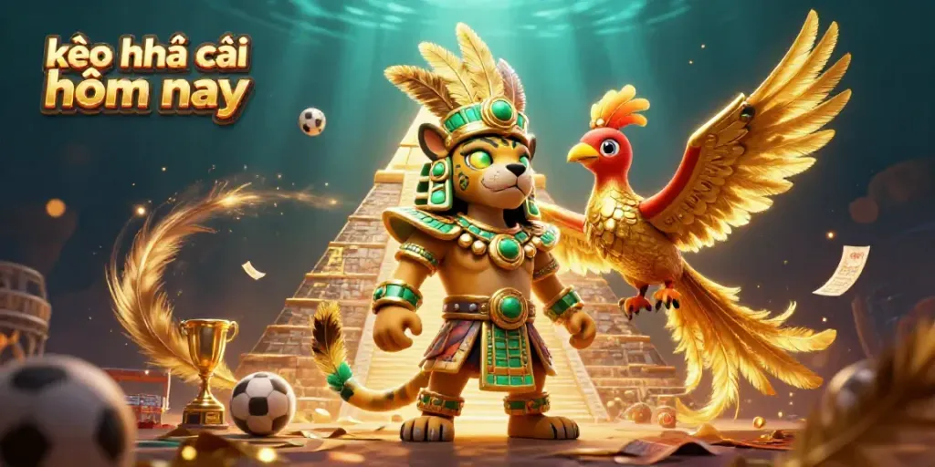 Engage in exciting betting action with kèo nhà cái hôm nay highlighted in a vibrant 3D arena.