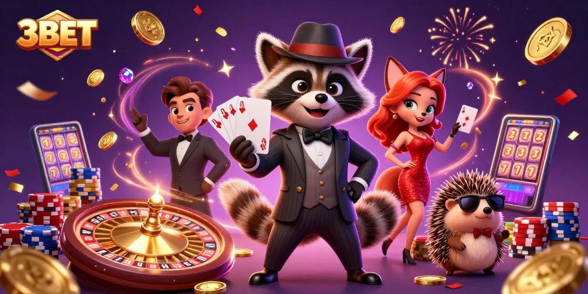 3BET captivates players with lively casino characters and thrilling gaming elements.
