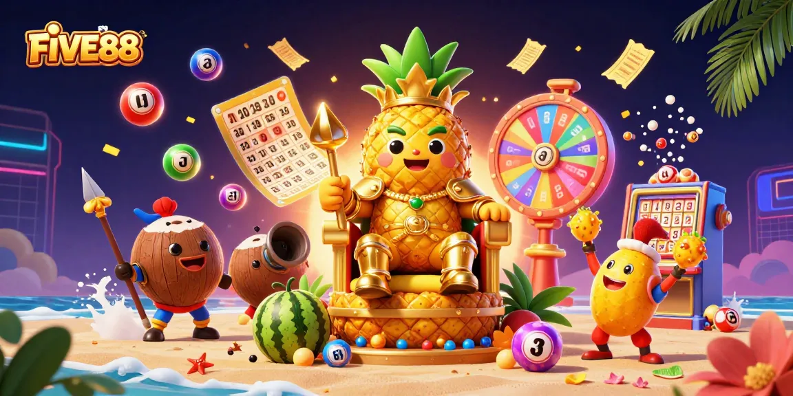 Experience thrilling games with FIVE88 in this vibrant, dynamic casino scene.