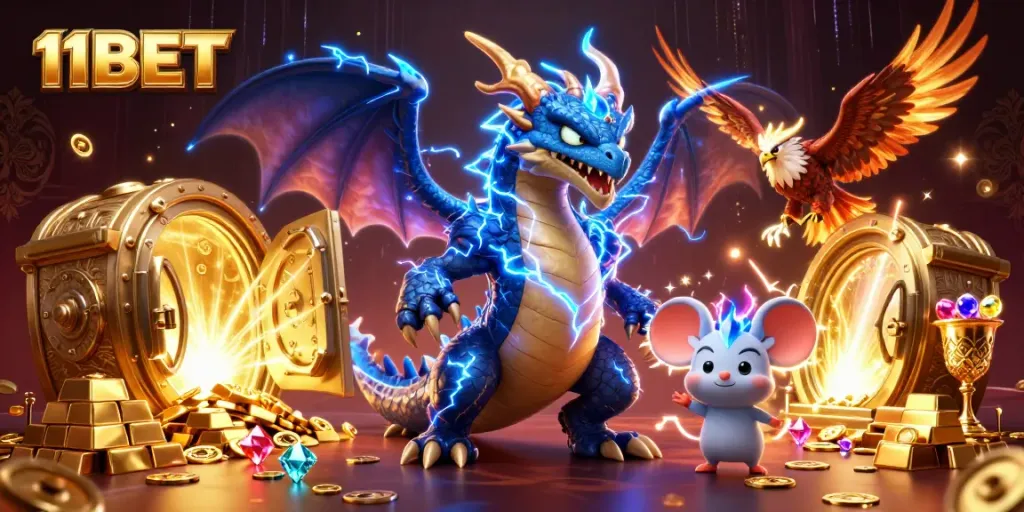 Engage with thrilling casino adventures at 11BET, featuring dynamic 3D characters and rich game elements.