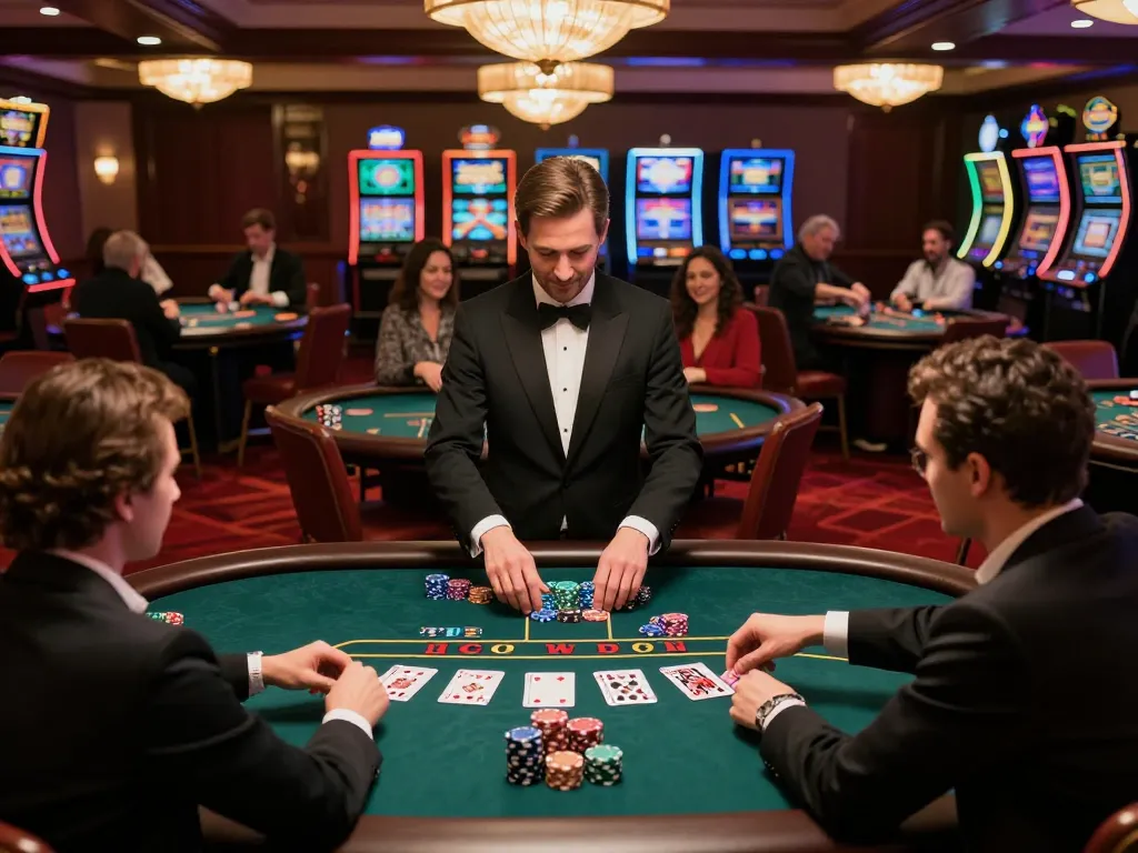 Bl555 players strategizing during an exciting blackjack game at a luxury casino venue