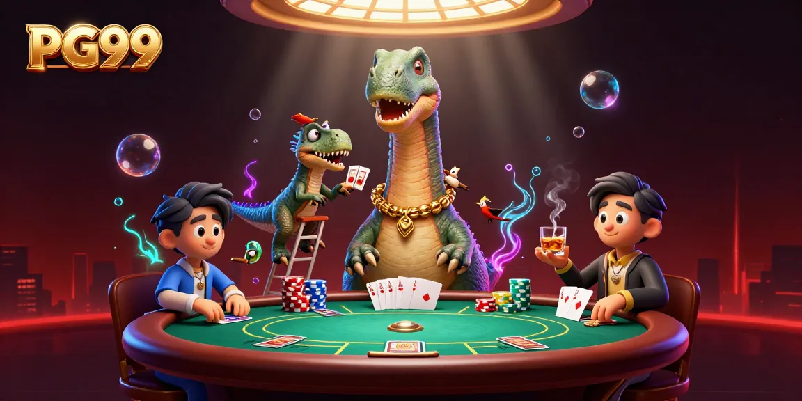 Play exciting card games at PG99's lavish casino with towering themes.