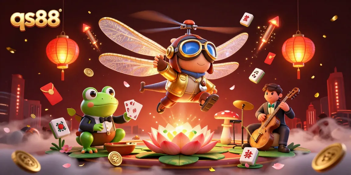 Engage with qs88 by enjoying dynamic casino scenes featuring colorful characters and vibrant gambling elements.