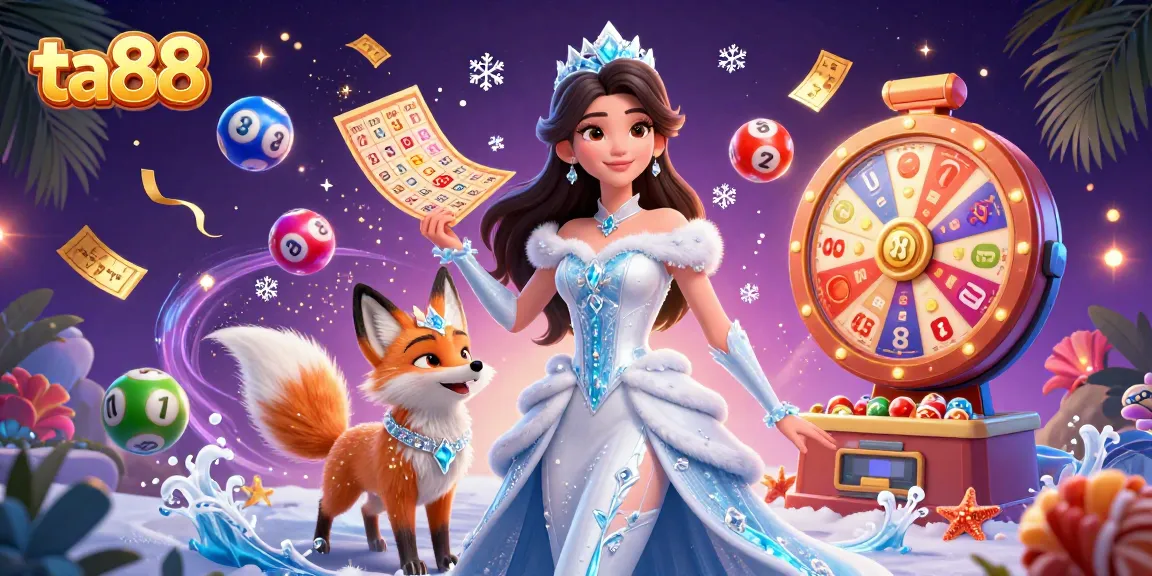 Experience the excitement with ta88's colorful lottery scene full of dynamic gambling elements.