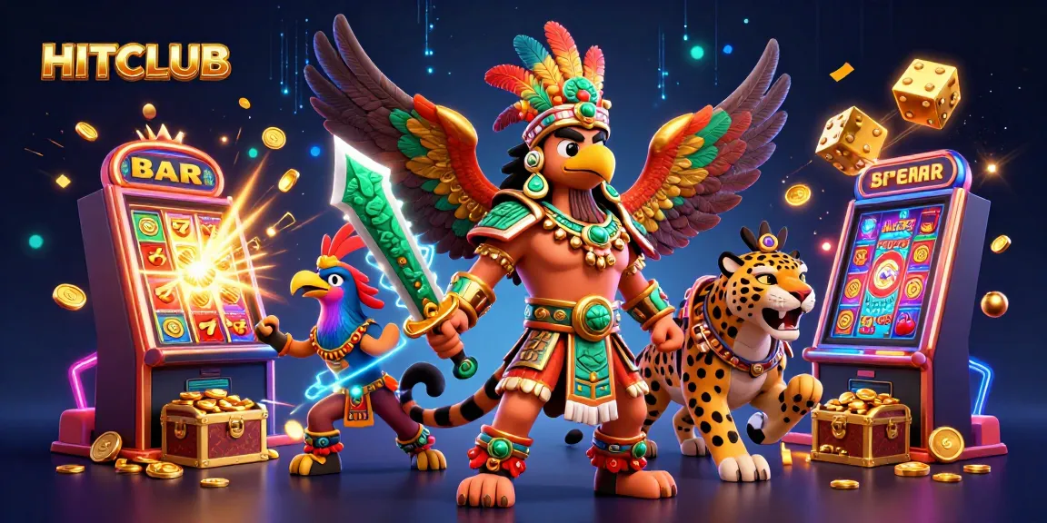 Experience HITCLUB's thrilling slots scene with vibrant characters and jackpot excitement.