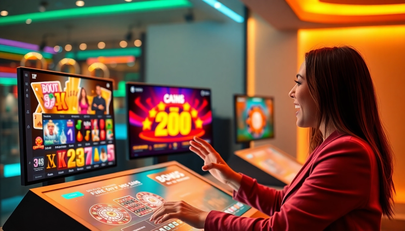 Engaging online casino experience on the 58ee platform showcasing various games and exciting bonuses.