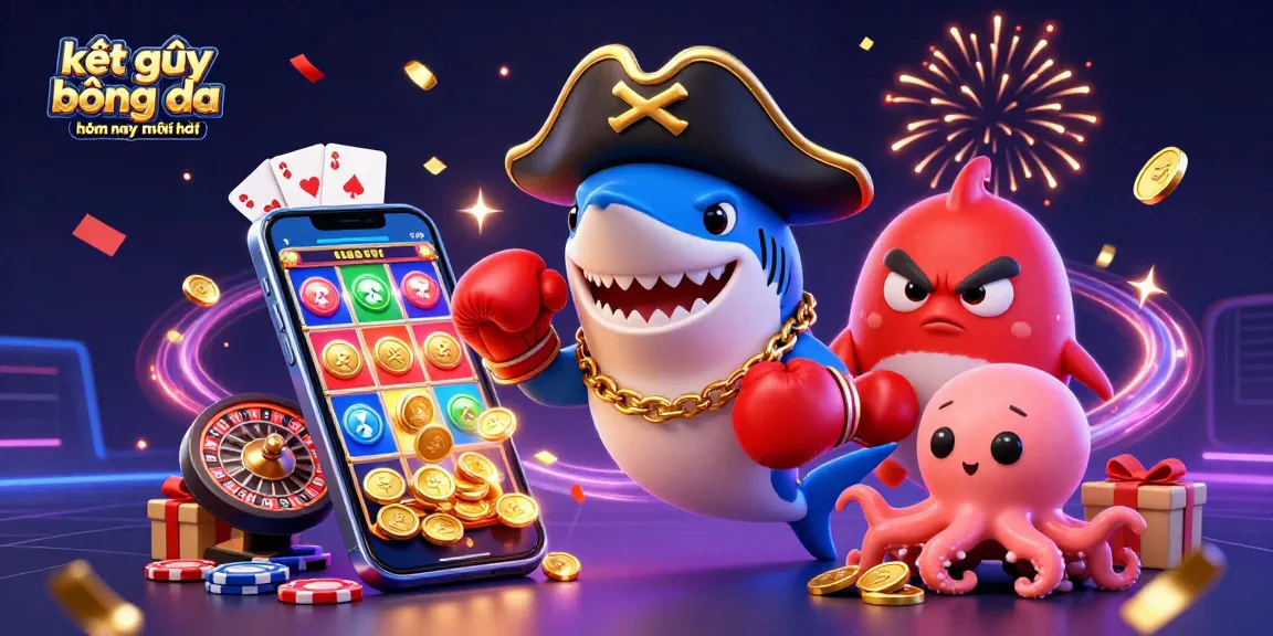 Engage with kết quả bóng đá hôm nay mới nhất using dynamic 3D illustration featuring exciting casino elements.