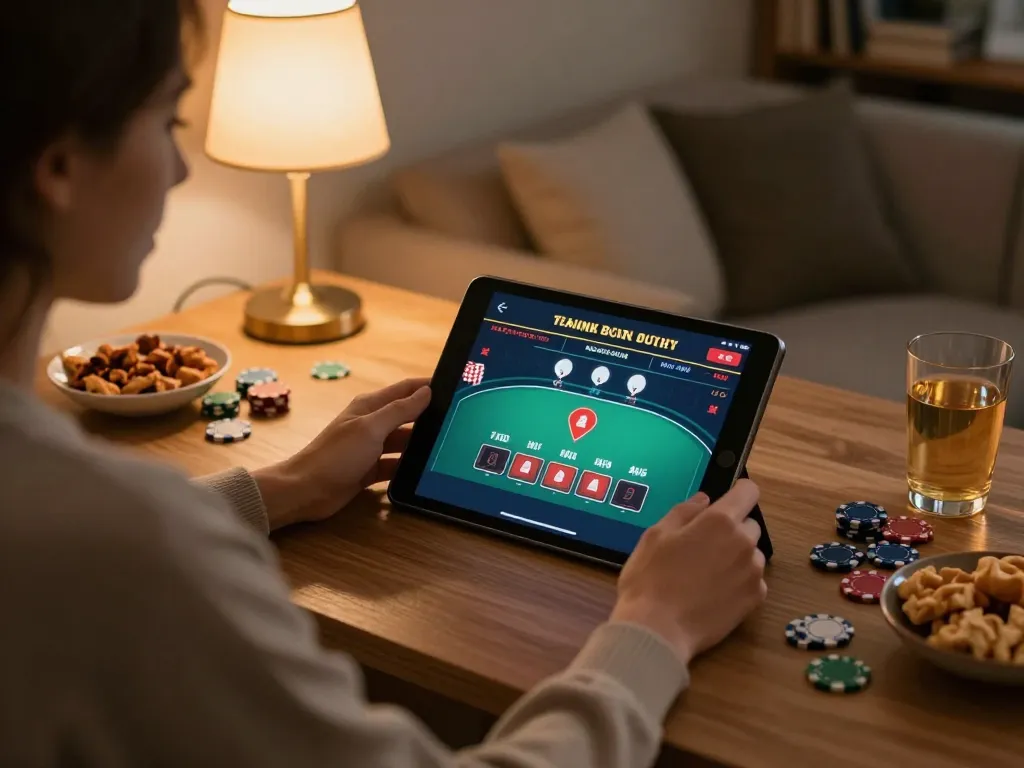 Experience engaging gameplay on hitclub-88 while enjoying a cozy home setting with live dealer blackjack