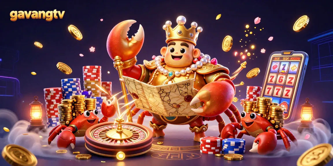 Engage with the ultimate gaming experience showcasing gavangtv, rich in vibrant casino elements and captivating characters.