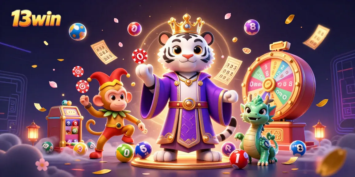 Experience the excitement at 13win through vibrant 3D characters and dynamic casino elements.