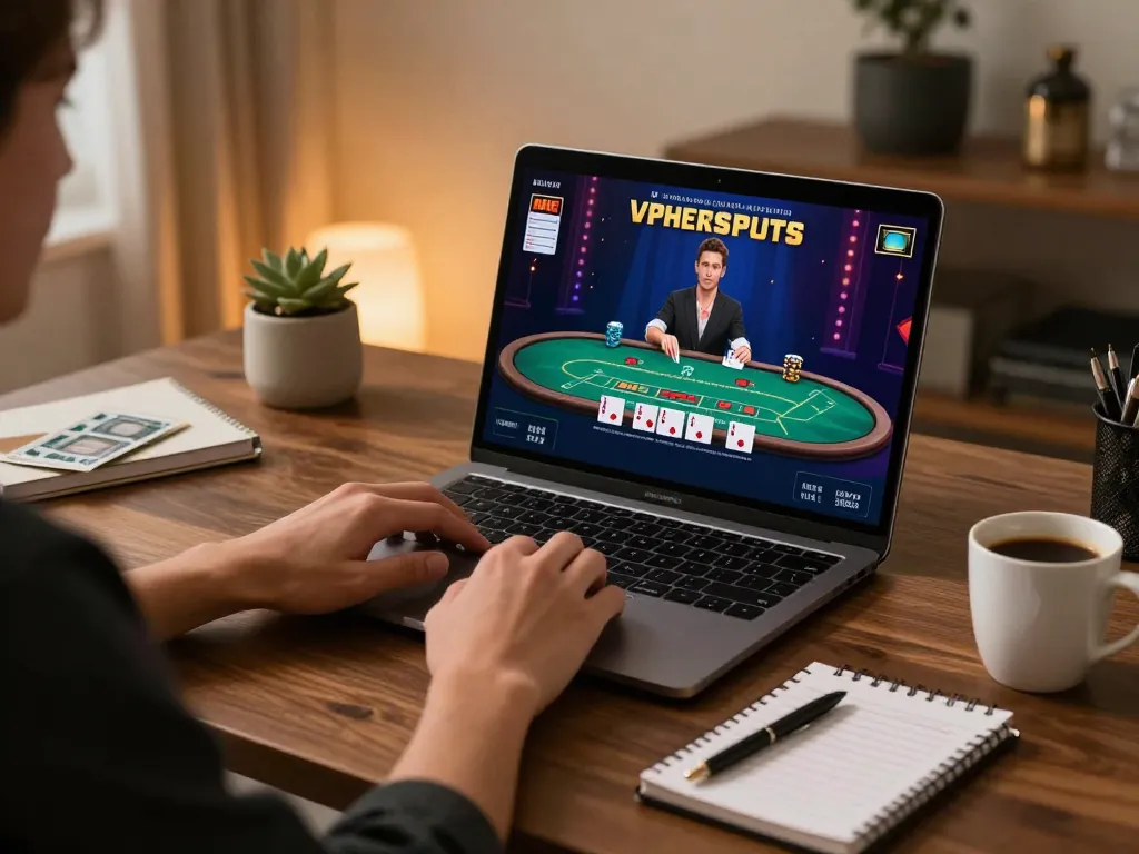 Player engaging in online blackjack at home using vn88a to enhance their gaming strategy