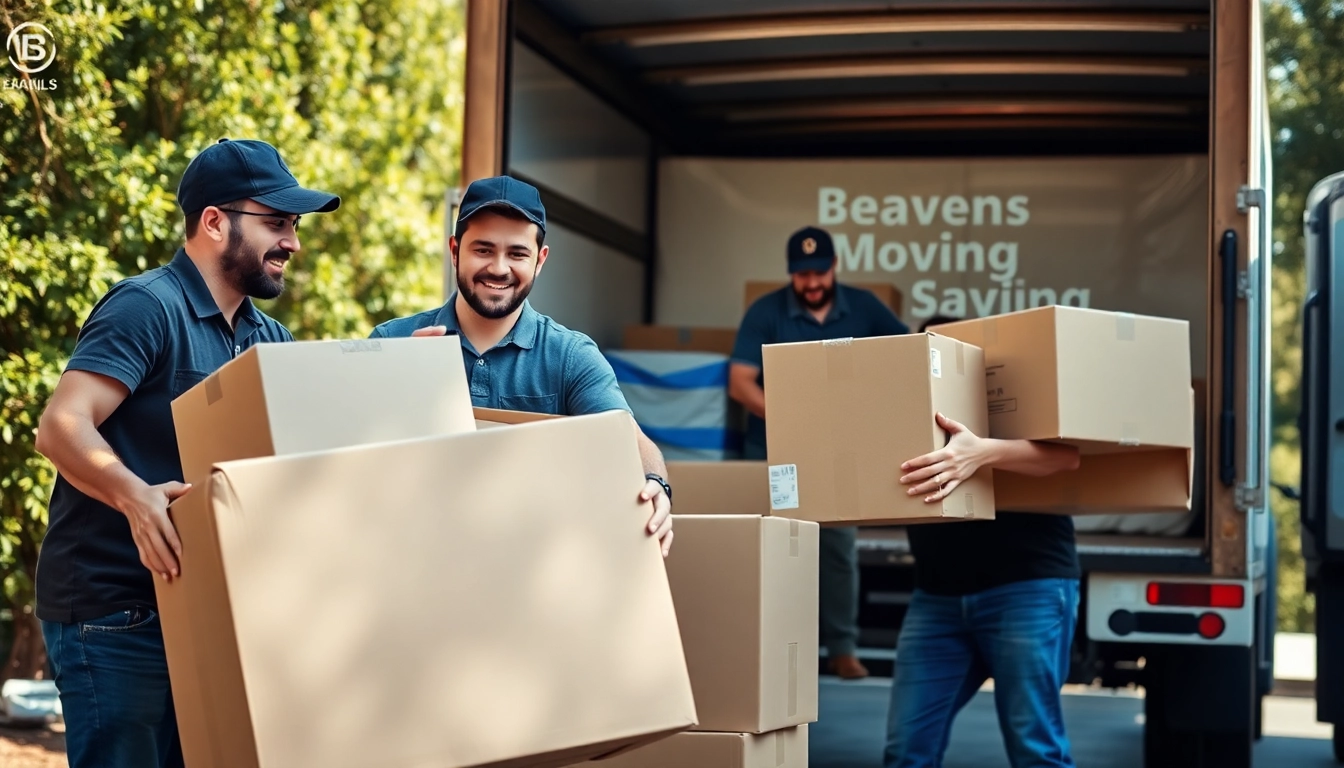 Moving companies beaufort sc team carefully packing items for a local move.