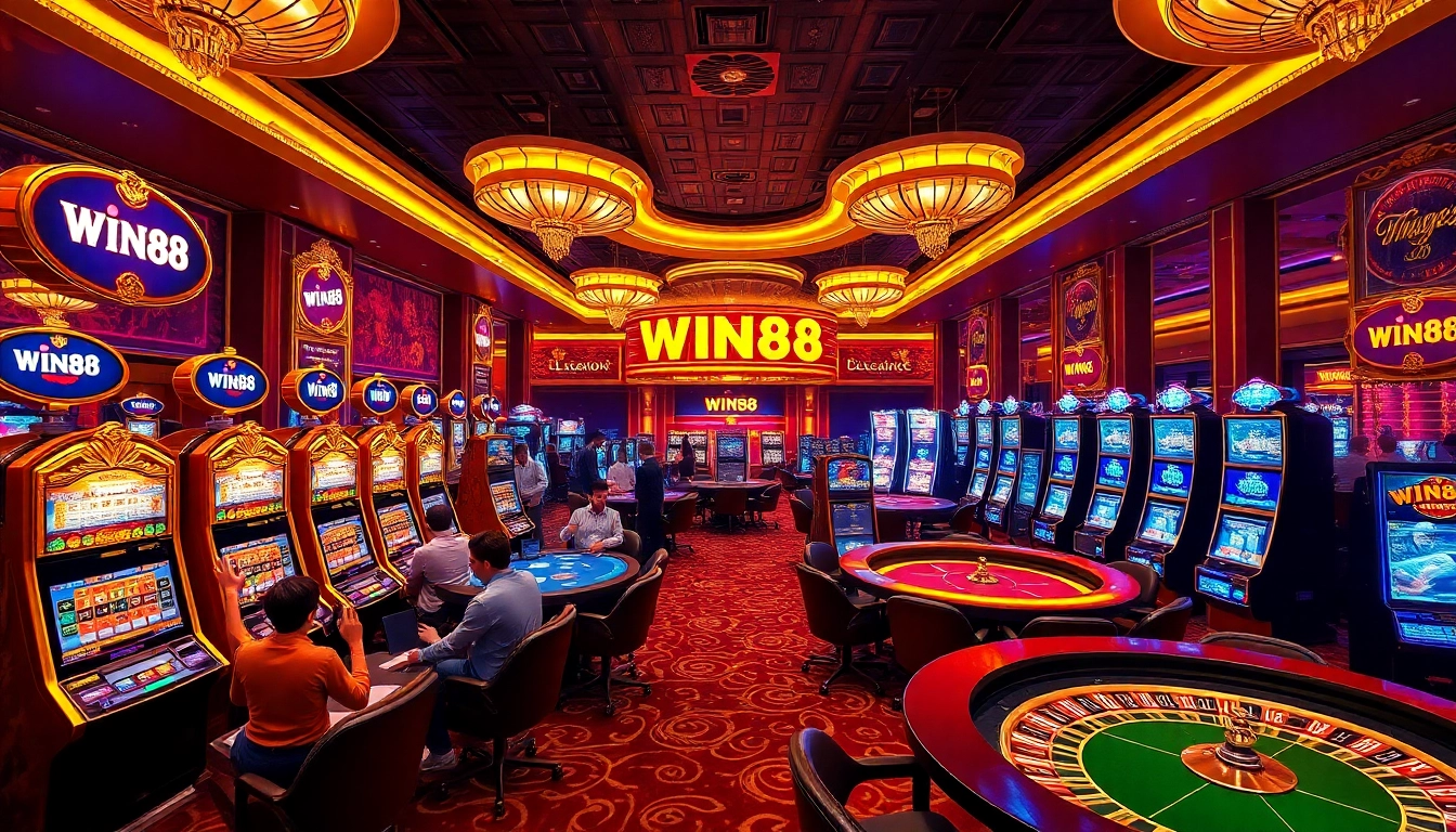 Experience the excitement of gaming with WIN88 at a luxury casino.