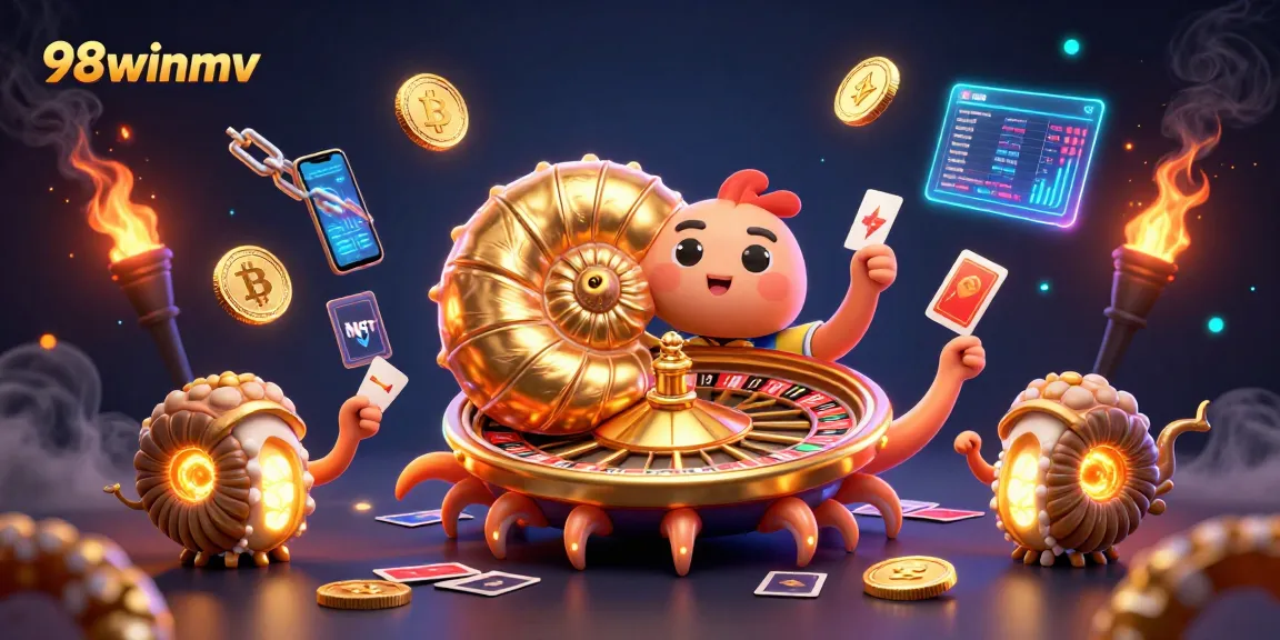 Experience thrilling gameplay with 98winmv's giant nautilus roulette and exciting card elements.