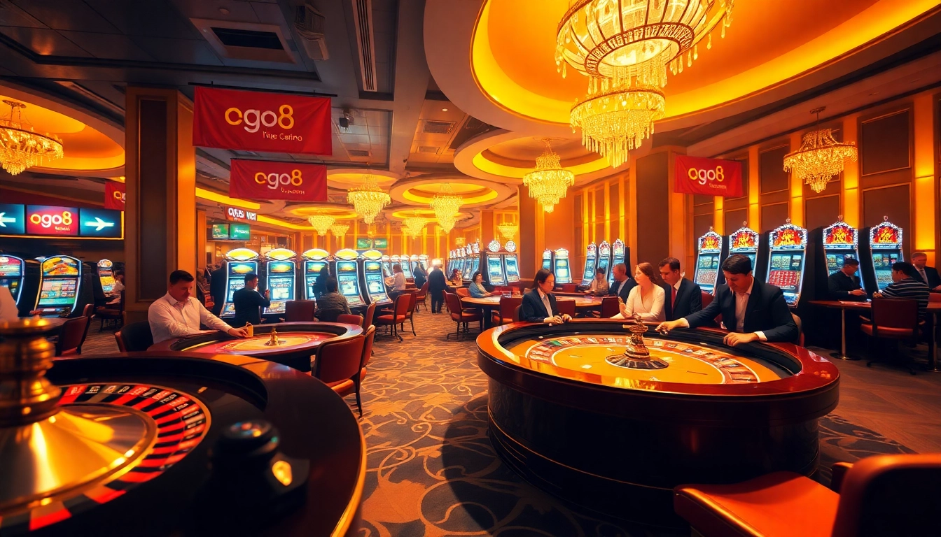 Experience thrilling casino excitement with https://go8.ae.org/ as players engage at poker tables surrounded by luxury.