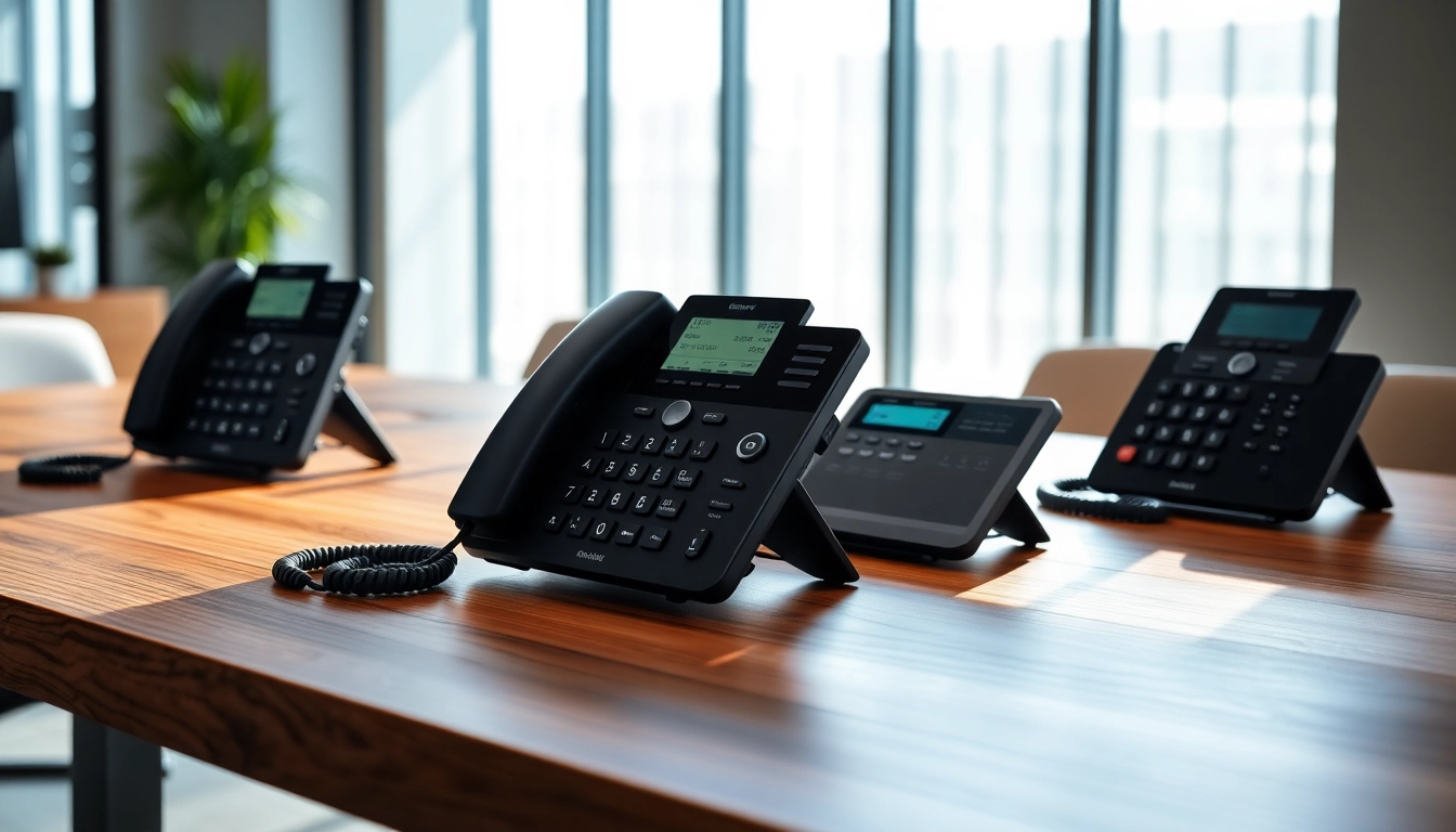 Showcasing advanced telephone systems for seamless communication in a modern office.