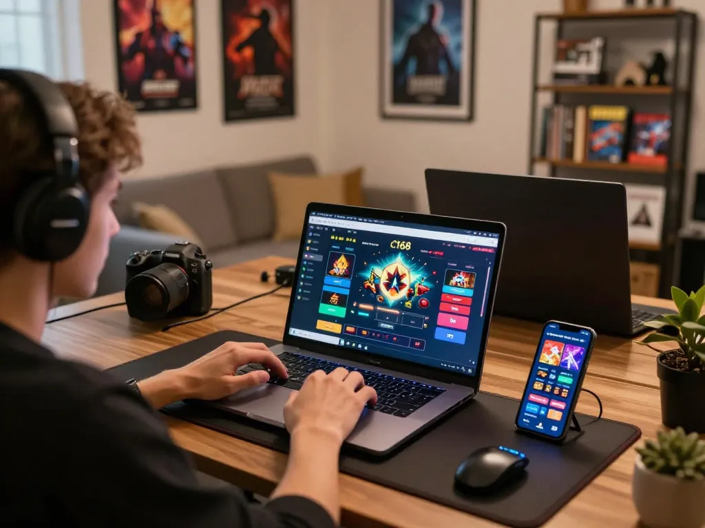 Engaging in immersive gameplay on C168 casino's online platform with live betting options