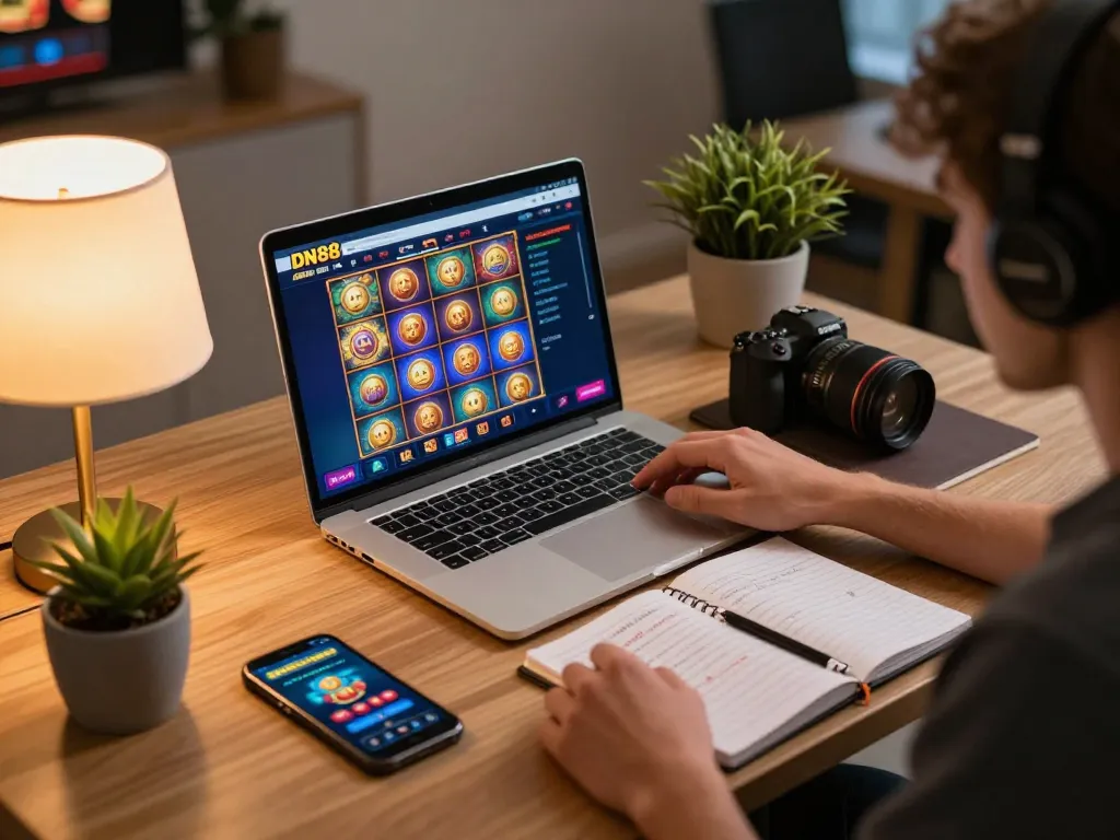 Experience online gaming strategies on DN88's vibrant casino interface.