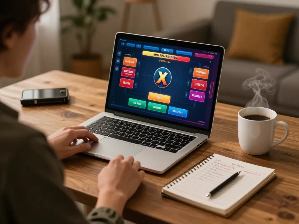 Engaging online gaming experience at WW88 with live dealer action in a cozy setup.