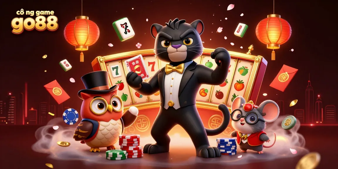 Engage with the exciting cổng game go88, a immersive casino experience featuring vibrant symbols and characters.