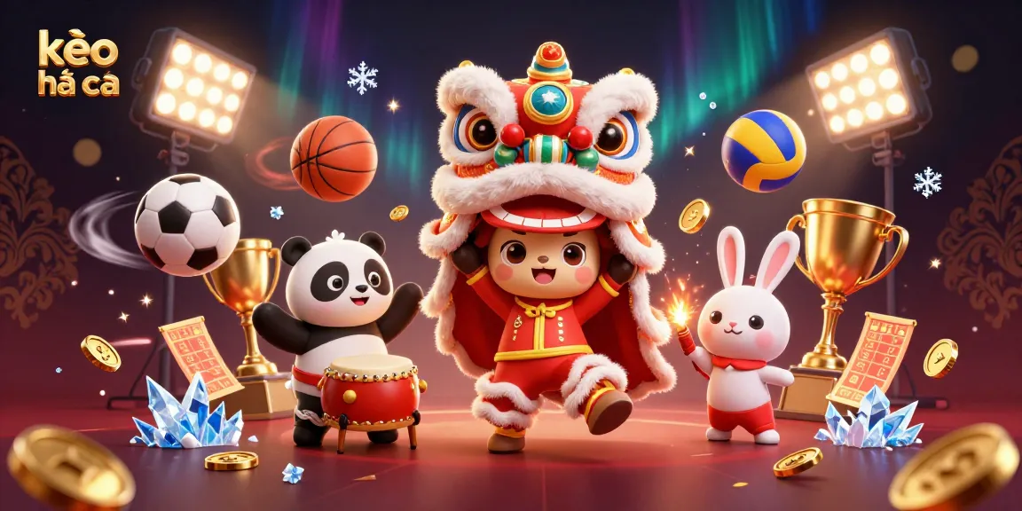 Experience the thrill of kèo nhà cái with a lively illustration of casino elements combining sports and gambling excitement.