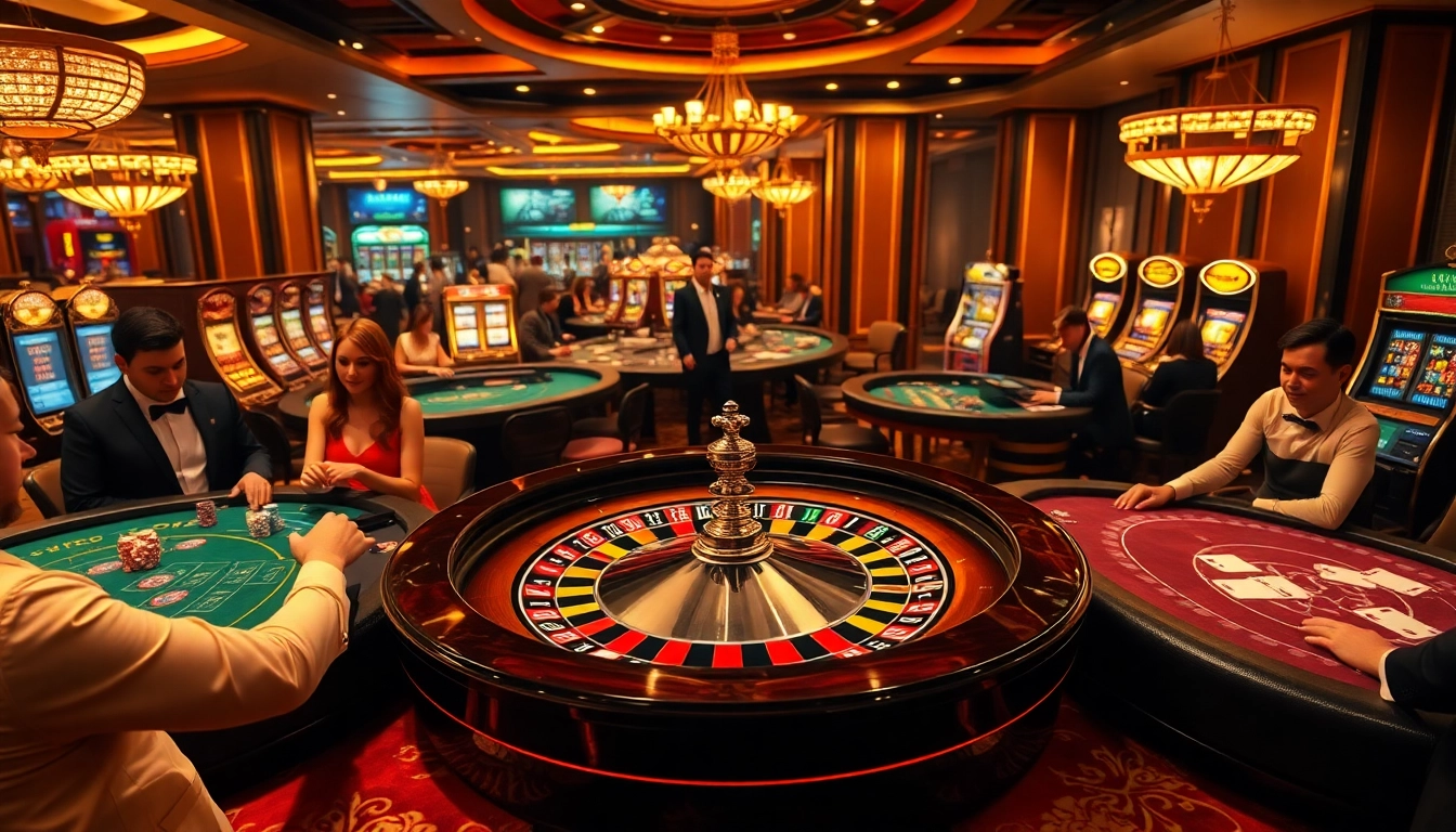 Engage in thrilling gameplay at https://lucky88.charity/ with professional dealers at luxurious casino tables.